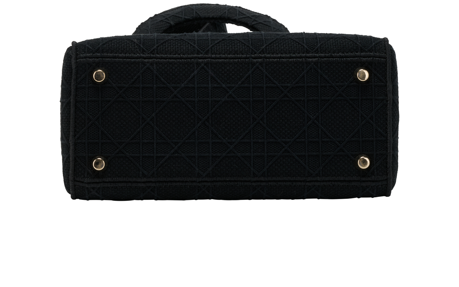 Medium Lady D-Lite, &pound;1,900, Handbags, Black, Canvas, Top view